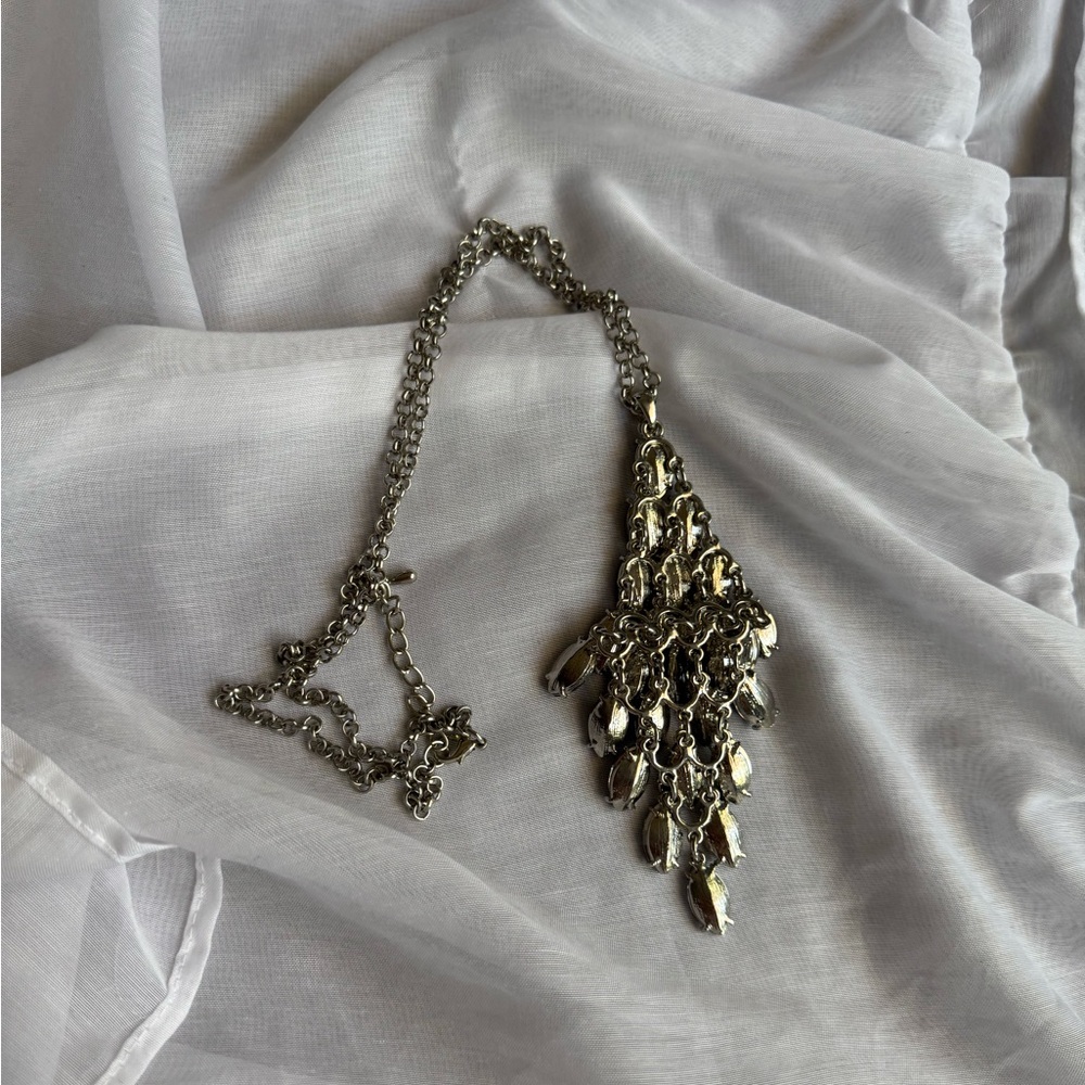 Chico’s Rhinestone Dangle Necklace - Picture 8 of 10
